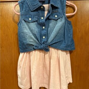 Calvin Klein Jeans Denim and Pink Dress